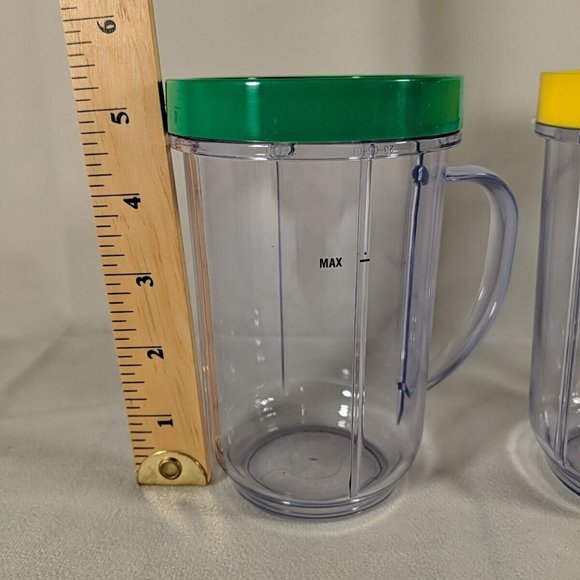 Magic Bullet Blender Replacement Cups w/ Lip Rings Lot of 3 - Picture 6 of 11
